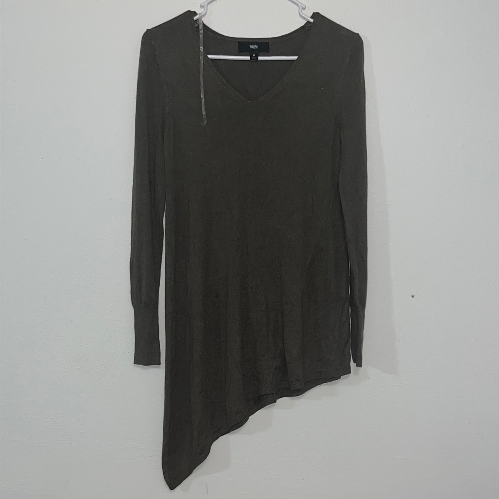 Elegant Asymmetrical Dark Green Dress